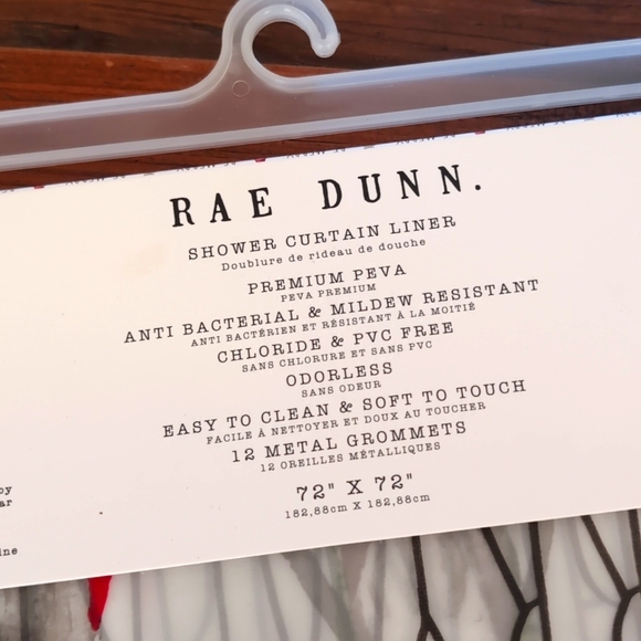 Rae Dunn shower curtain - Picture 3 of 3